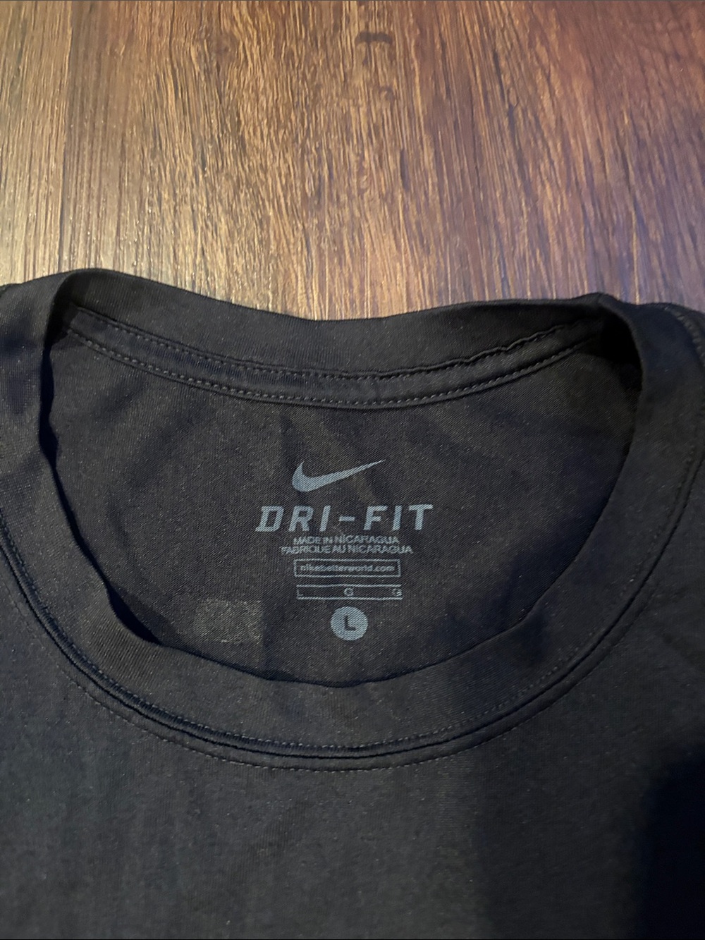 Nike Black Short Sleeve Dri-FIT Crew Tee - Picture 2 of 3